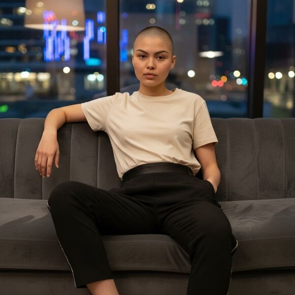 Naked Wardrobe Fabulous Dress Black High-Waisted Pants Rhinestone -S - Picture 9 of 10